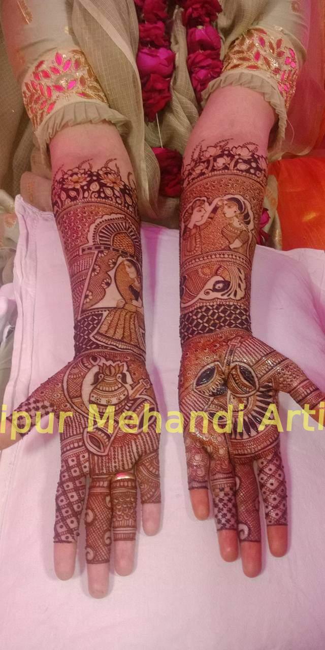 filling sindoor on bridal by groom peacock design heena