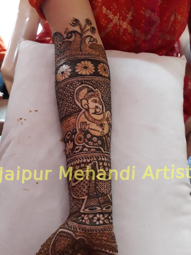 bridal-ganesh ji-imprint-mehandi