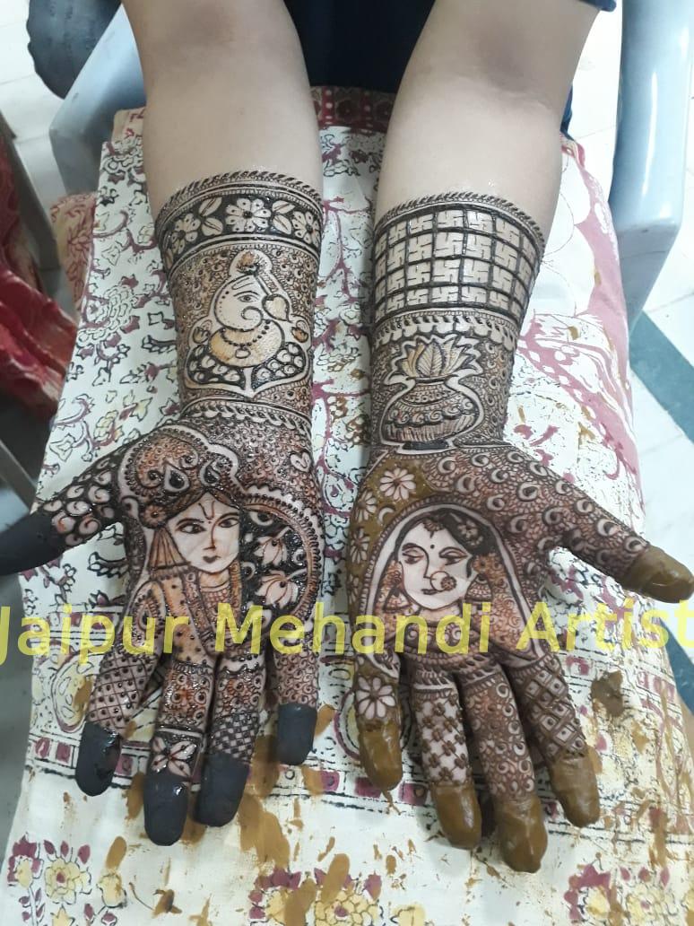 dulha-dulhan-faces-mehendi