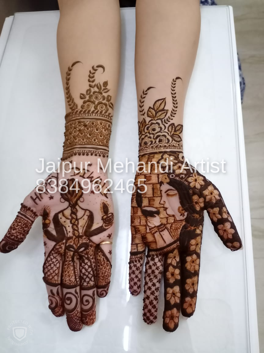 Potrait Mehendi Designs