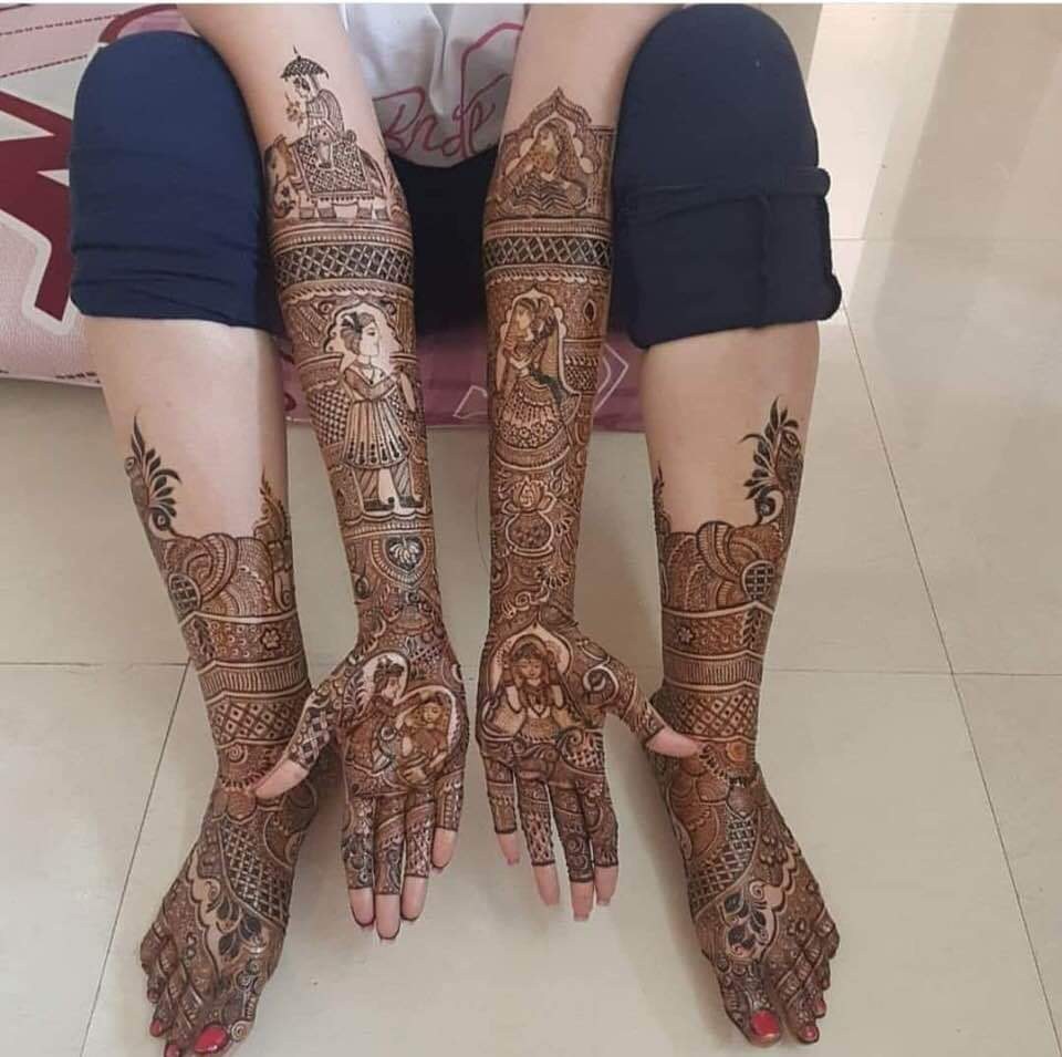 bridal mehendi designs 2020