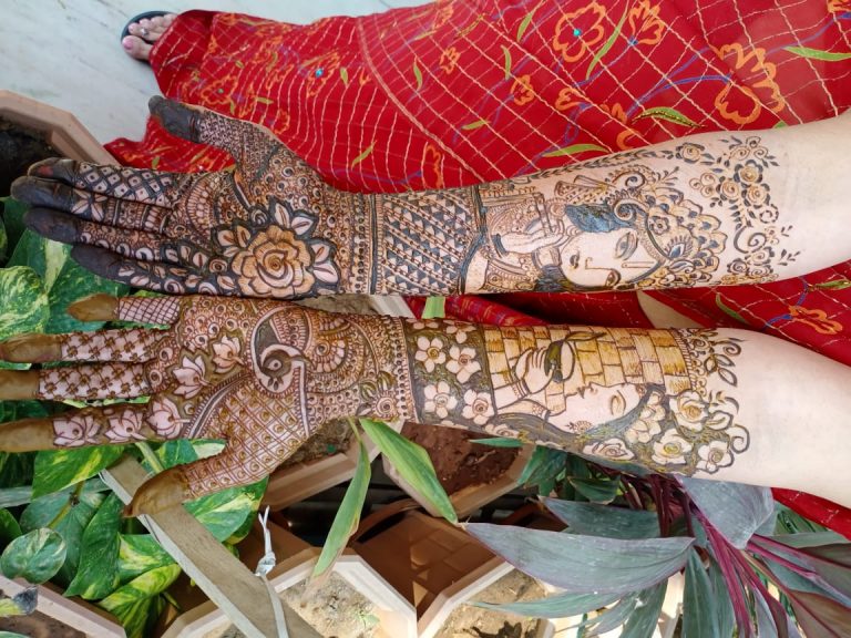 radha-krishan-mehendi-bridal-design-jaipur