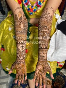 trendy bridal mehendi design