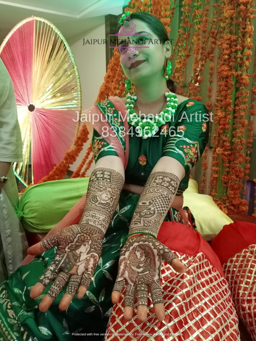 bridal mehendi designs in jaipur