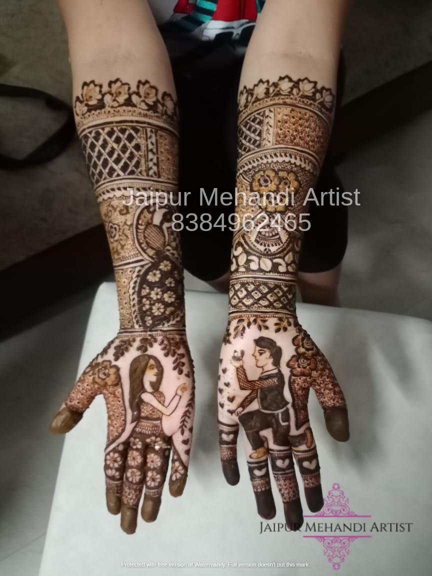 Engagement Heena Mehendi Designs