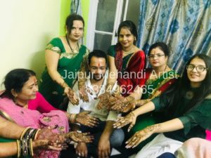 abhishek groom guest mehndi durgapura jaipur 2
