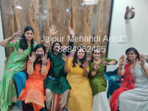 bridal and family group mehndi jaipur