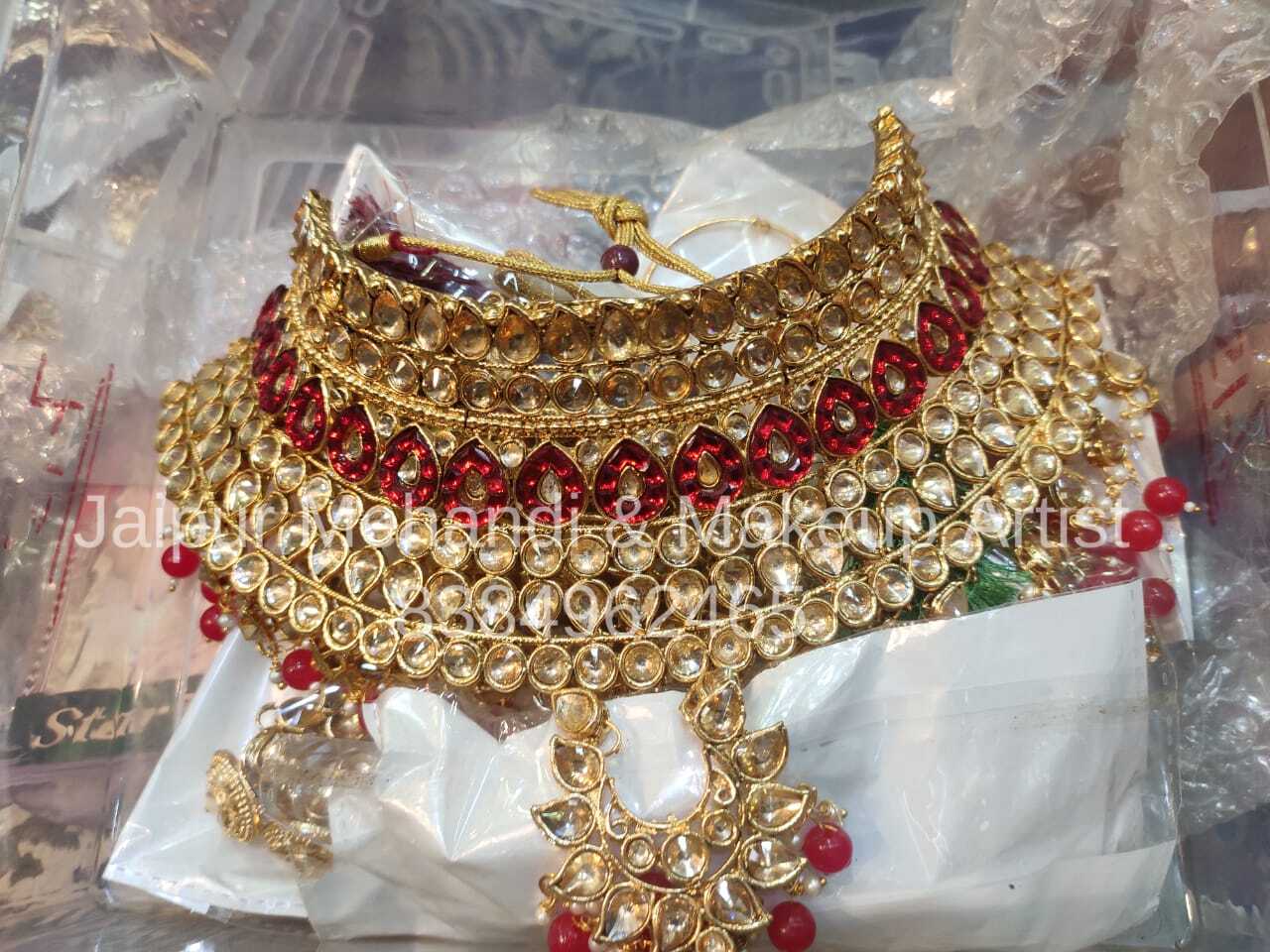 Bridal jewellery set for wedding on Rent